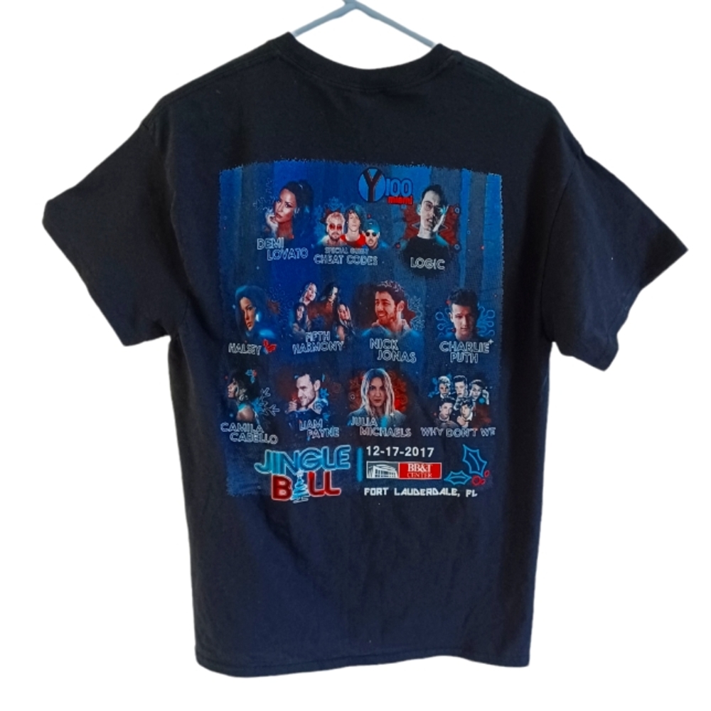 2017 IHeart Radio Jingle Ball Adult Medium Black Camila Cabello, Halsey TShirt